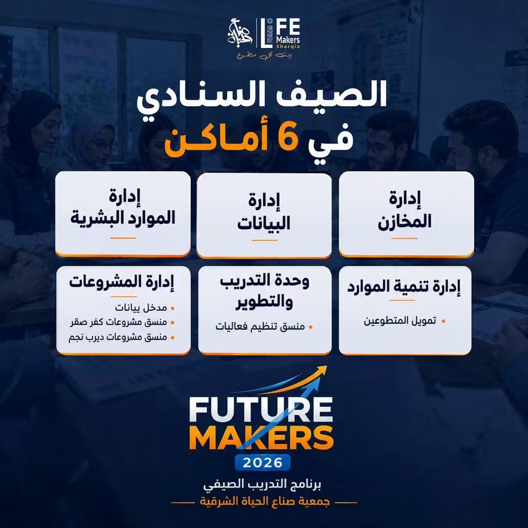 إنطلاق برنامج التدريب الصيفي داخل صناع الحياة الشرقية